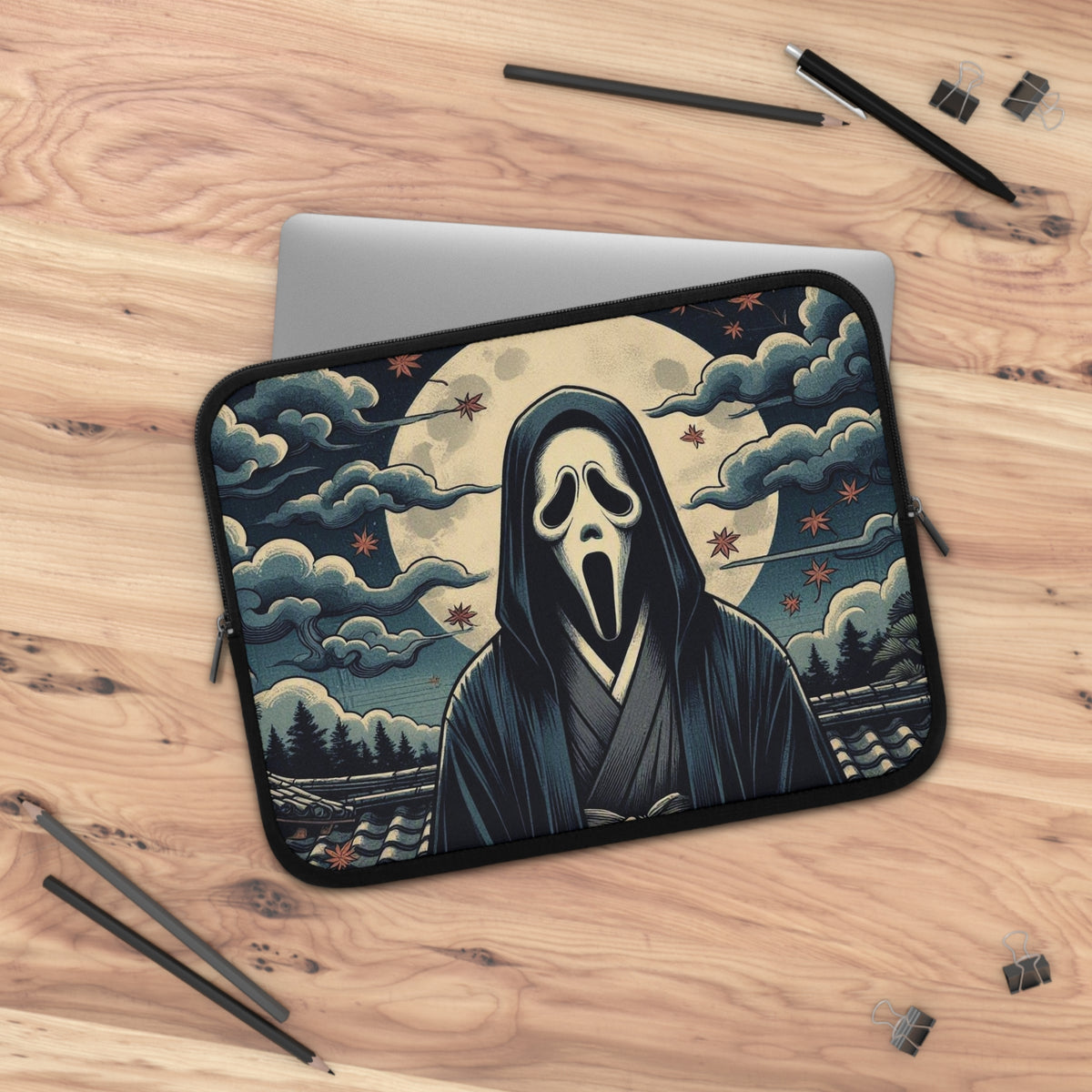 Ghostface Horror Moon Laptop Sleeve
