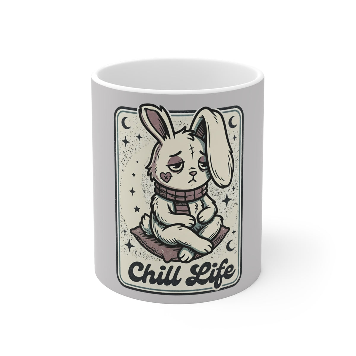 Chill Life Bunny Mug — Cute Relaxed Rabbit Coffee Cup (11oz)