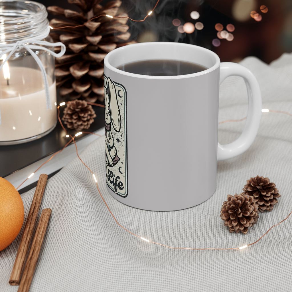 Chill Life Bunny Mug — Cute Relaxed Rabbit Coffee Cup (11oz)